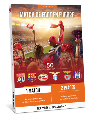 100% FOOT EUROPEEN - 2 places