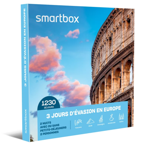 Smartbox Coffret 3 jours d'évasion en Europe