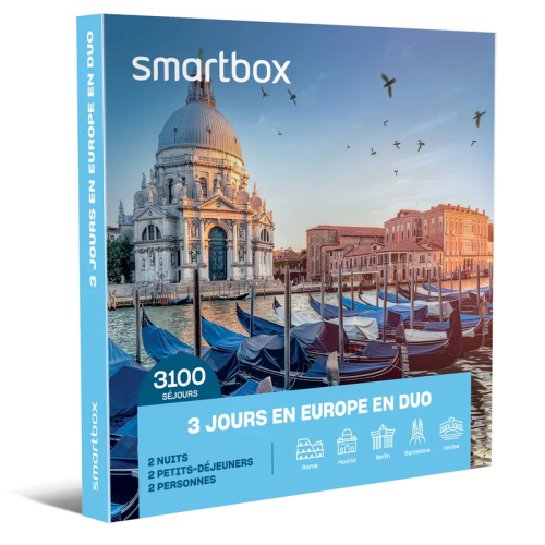 Smartbox Coffret 3 jours en Europe en Duo