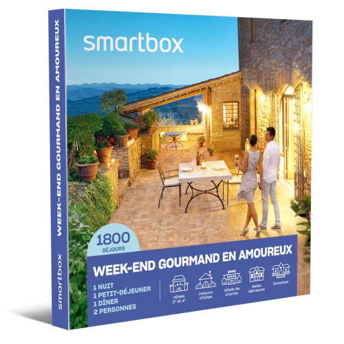 Smartbox Coffret Week-end gourmand en amoureux